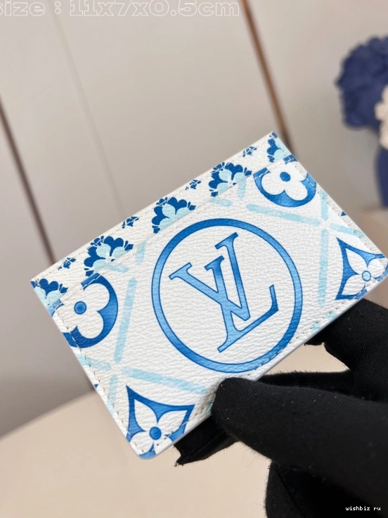 WIS LOUIS CARD HOLDER-11*7*0.5cm VUITTON 0816